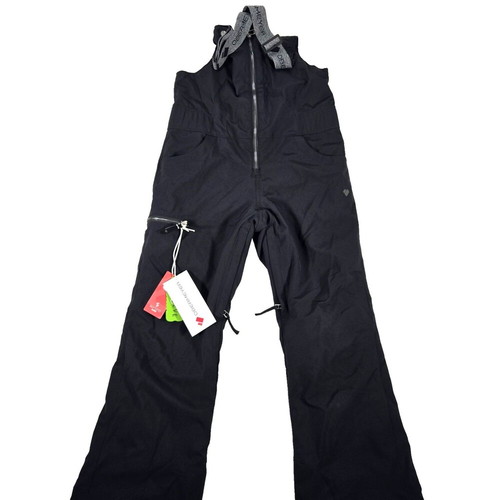 Obermeyer Teen Medium 10-12 Anya Bib Waterproof Black Ski Snowboard Pants New
